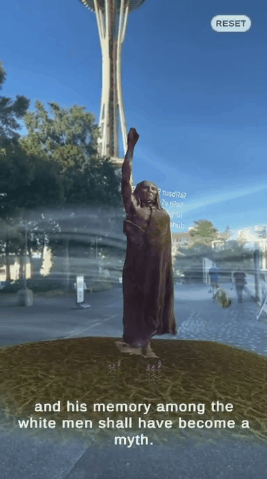 Interactive Indigenous artist experience from the Future Arts Way tour