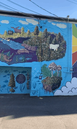 Sean Karemaker's Stuff of Trees mural coming to life through AR