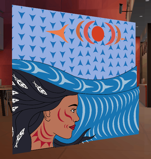 Wind and Water by Ocean Hyland, augmented in AR at Winter Arts 2023